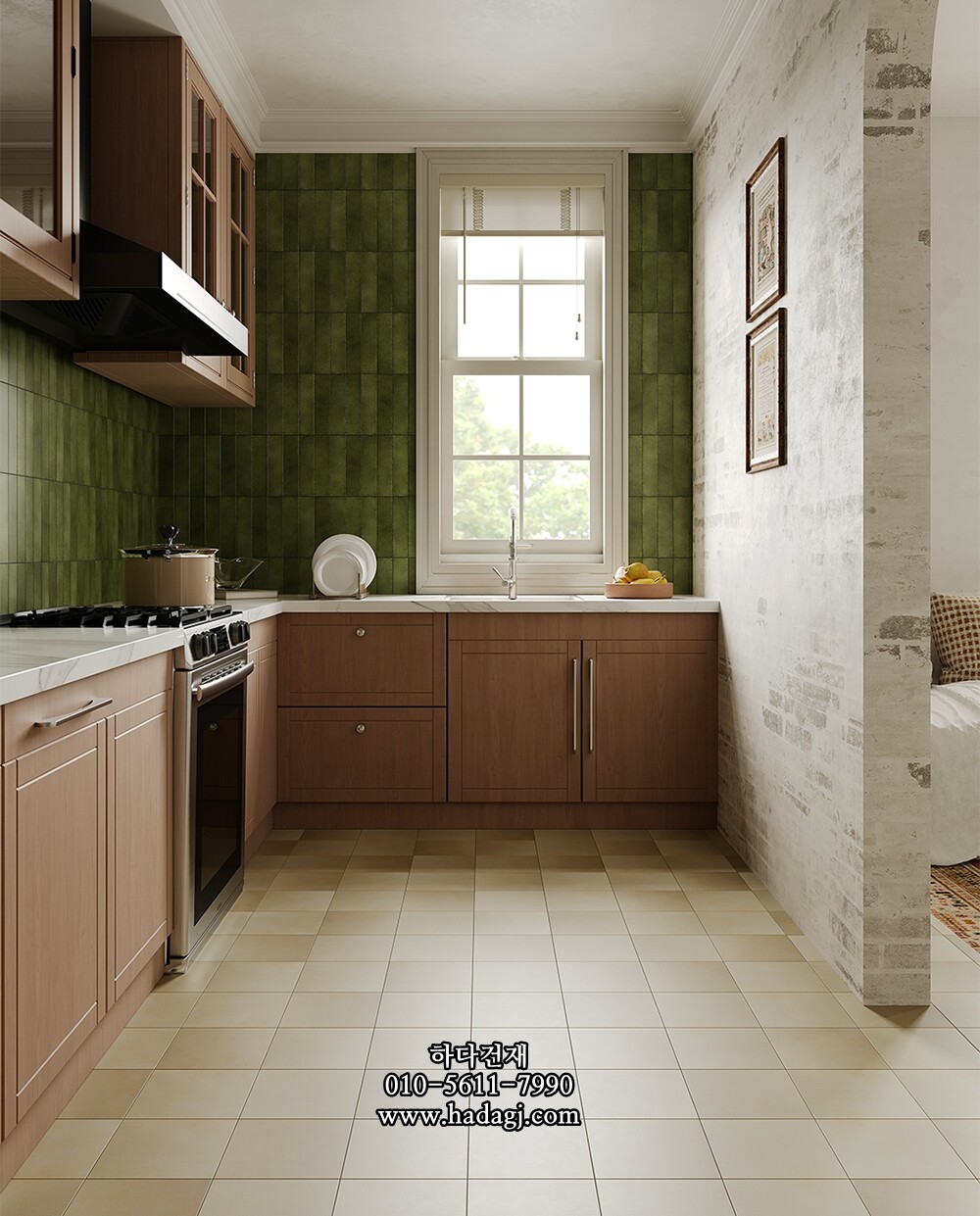 자기질타일 200x200x9T 베이지 무광 정사각 / 하다건재