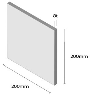 인도타일 200x200x8T 그레이 데코 도기질 세라믹타일 iceage / 하다건재