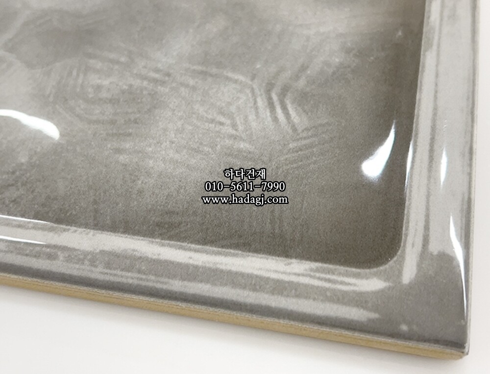 인도타일 200x200x8T 그레이 도기질 세라믹타일 iceage / 하다건재