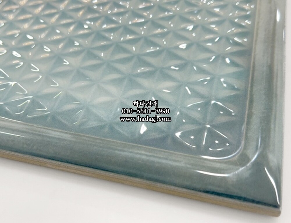 인도타일 200x200x8T 아쿠아블루 데코 도기질 세라믹타일 iceage / 하다건재
