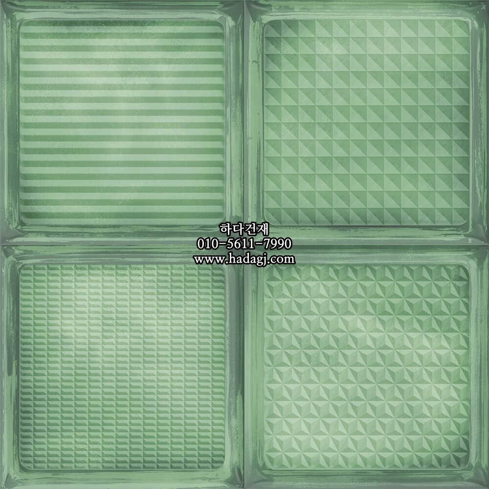 인도타일 200x200x8T 그린 데코 도기질 세라믹타일 iceage / 하다건재