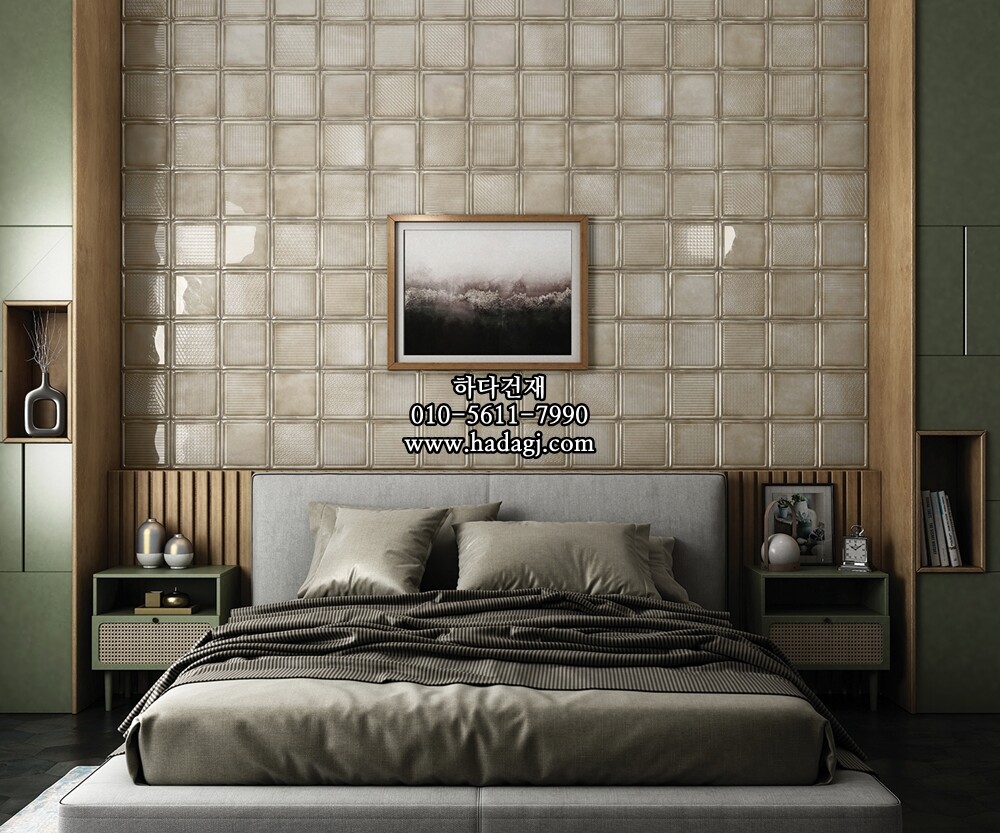 인도타일 200x200x8T 베이지 도기질 세라믹타일 iceage / 하다건재