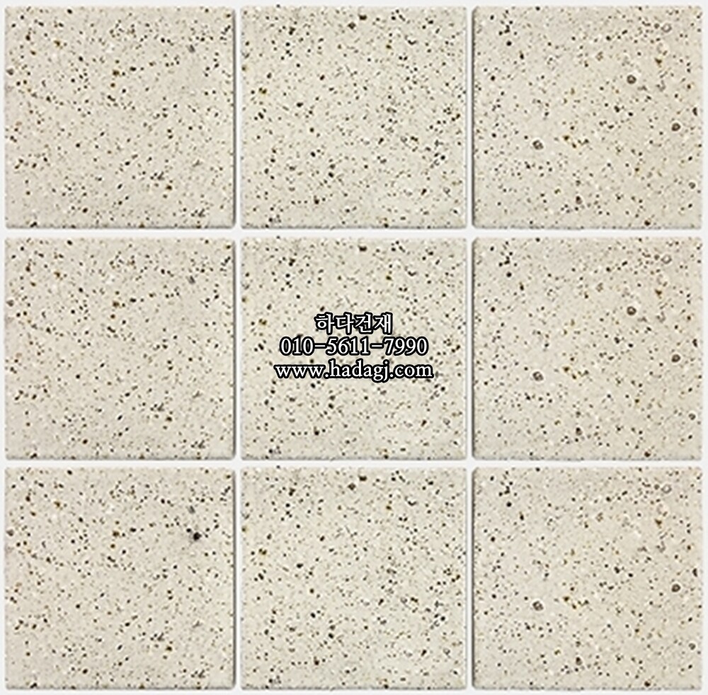 정사각 모자이크타일 96x96x10T 하츠 화이트 유광 자기질타일 HATSU / 하다건재