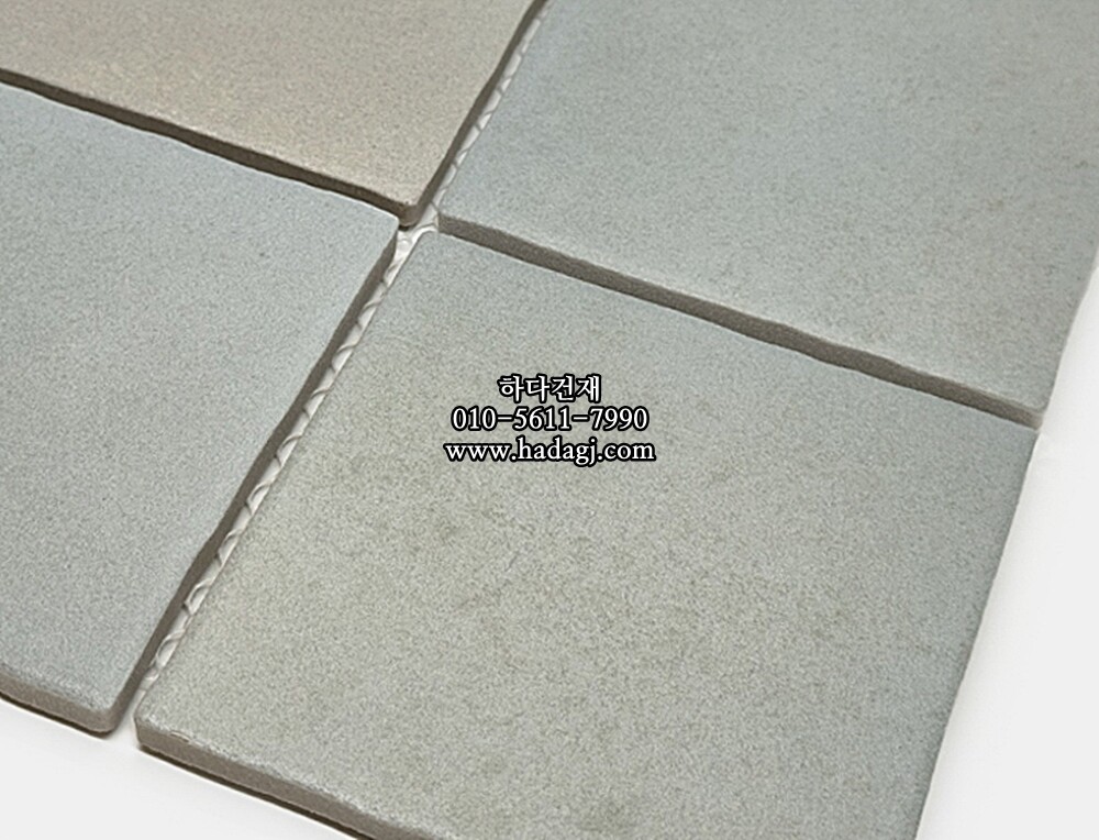 정사각 모자이크타일 95x95x8T 젤라또 솜사탕 무광 자기질타일 / 하다건재