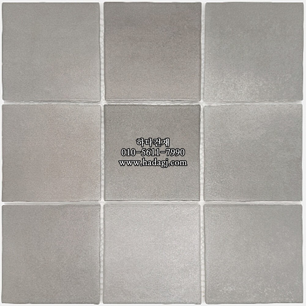 정사각 모자이크타일 95x95x8T 젤라또 흑임자 무광 자기질타일 / 하다건재