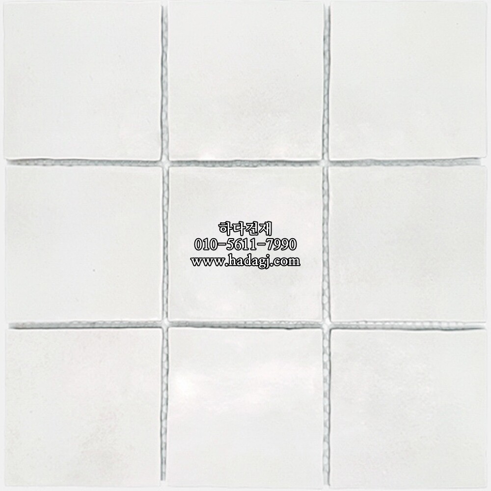 정사각 모자이크타일 95x95x8T 젤라또 요거트 유광 자기질타일