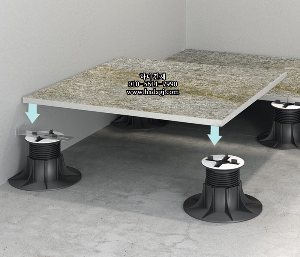 페데스탈타일 슬레이트 스타리버 600x600x20T 포미체 포세린타일 / 하다건재