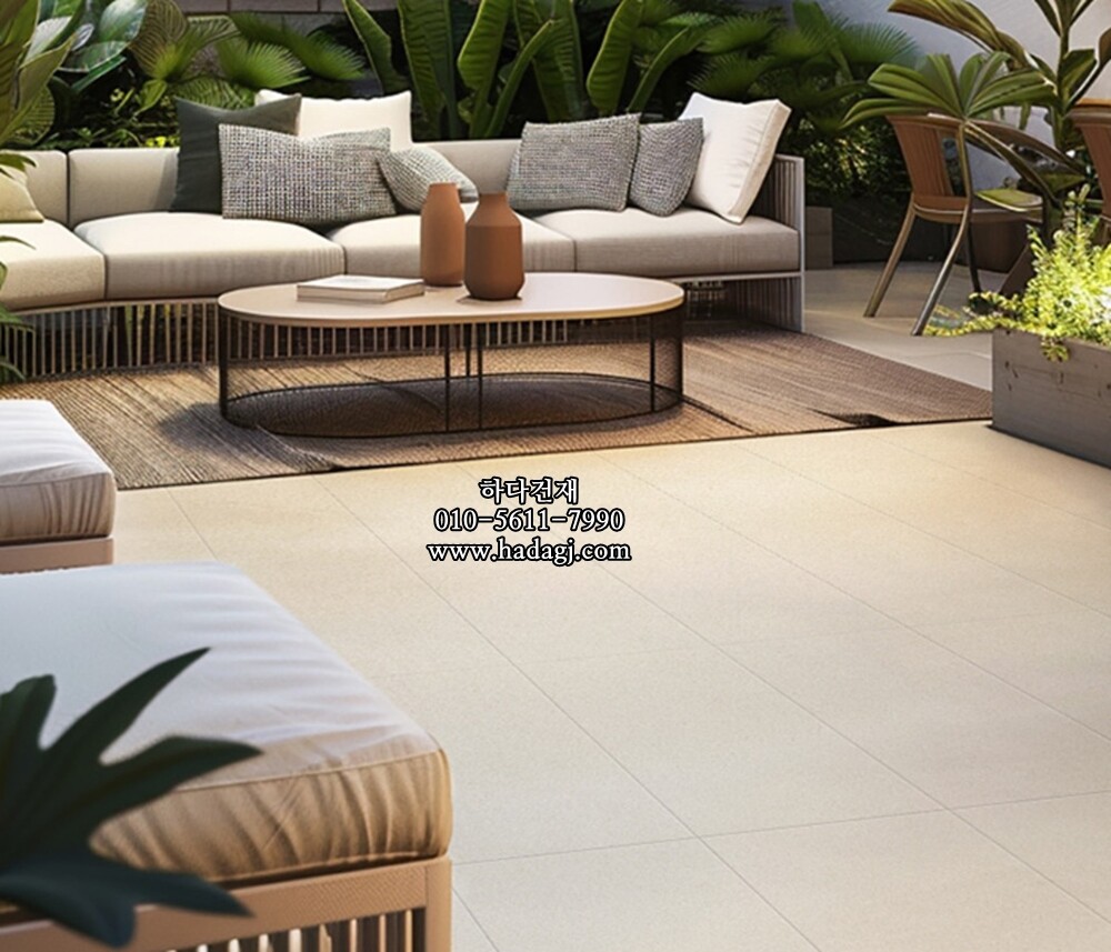 페데스탈타일 마블 투스카니 크림 600x600x20T 포세린타일 / 하다건재