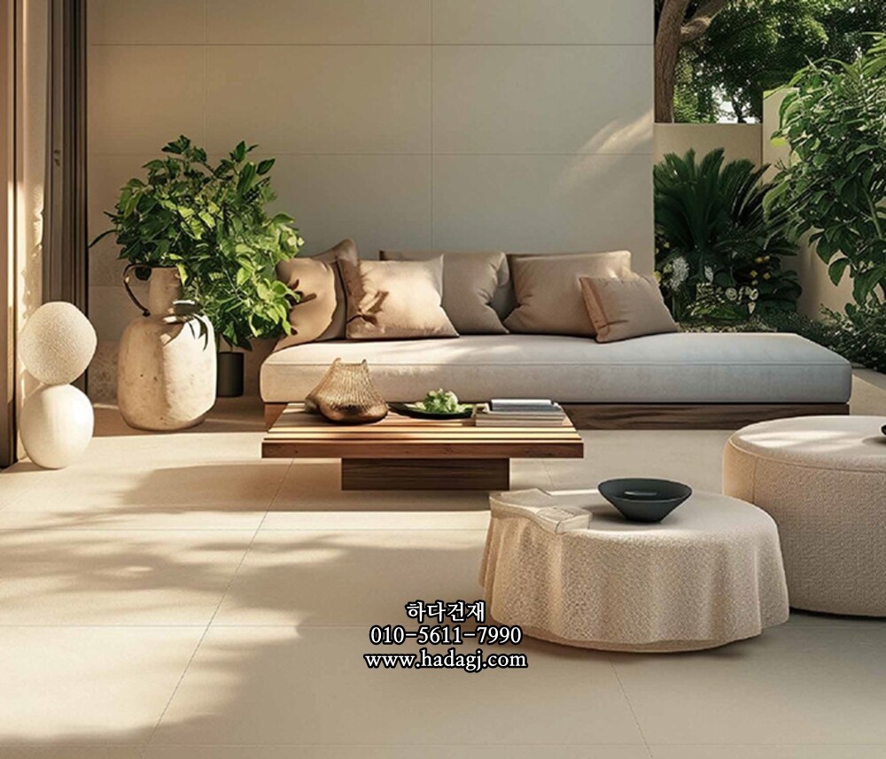 페데스탈타일 마블 스패니쉬 베이지 600x600x20T 포세린타일 / 하다건재