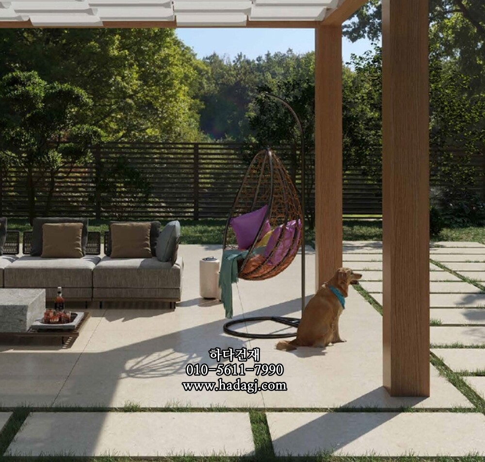 페데스탈타일 라임스톤 프라이머리 베이지 600x600x20T 600x1200x20T 포세린타일 / 하다건재