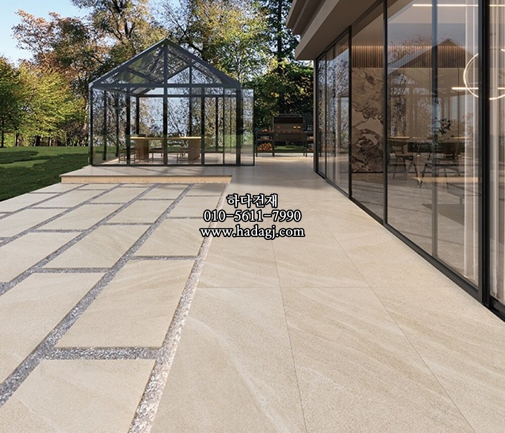 페데스탈타일 샌드스톤 샌드 600x600x20T 600x1200x20T 포세린타일 / 하다건재