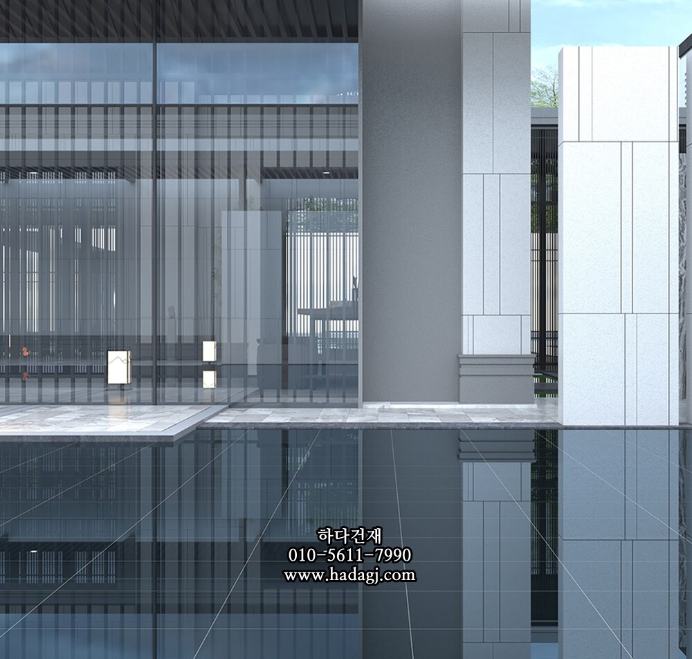 페데스탈타일 그라나이트 미러블랙 (거울연못) 600x600x20T 포세린타일 / 하다건재