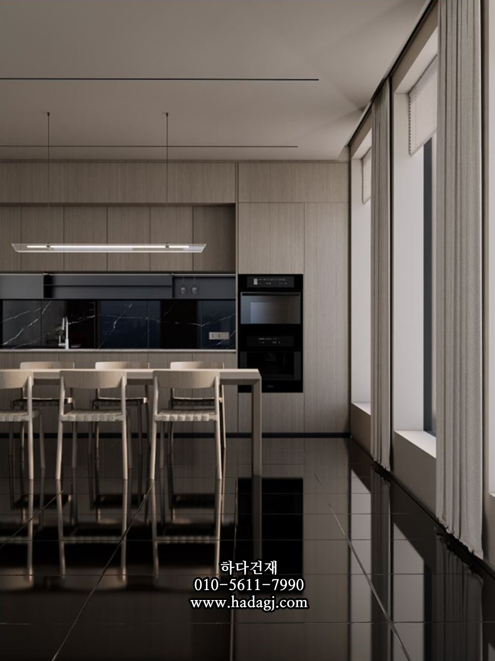 600x600 폴리싱타일 슈퍼블랙 6001X / 하다건재