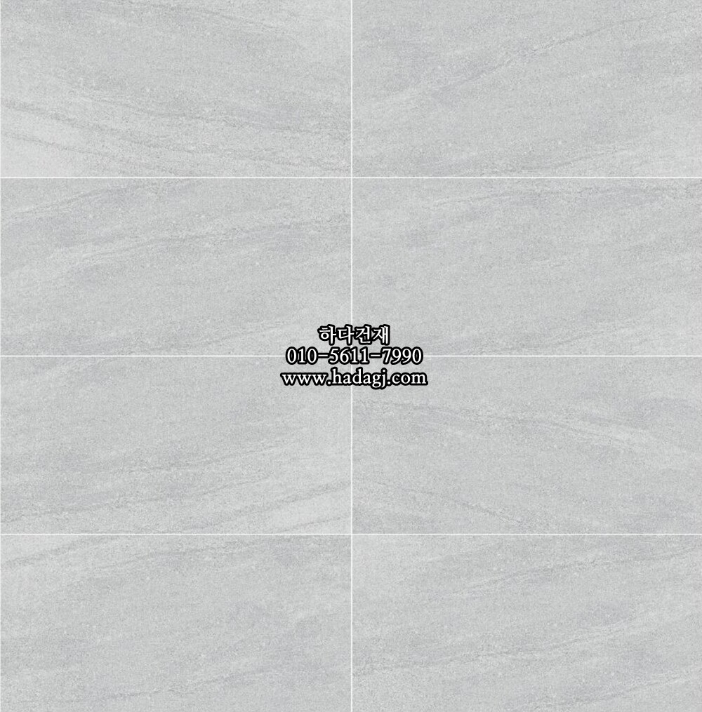 300x600 도기질타일 36D933 라이트그레이 무광 / 하다건재 세라믹타일