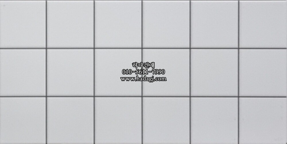 300x600 도기질타일 사각모자이크 백색무광 EOM2041 / 하다건재 세라믹타일