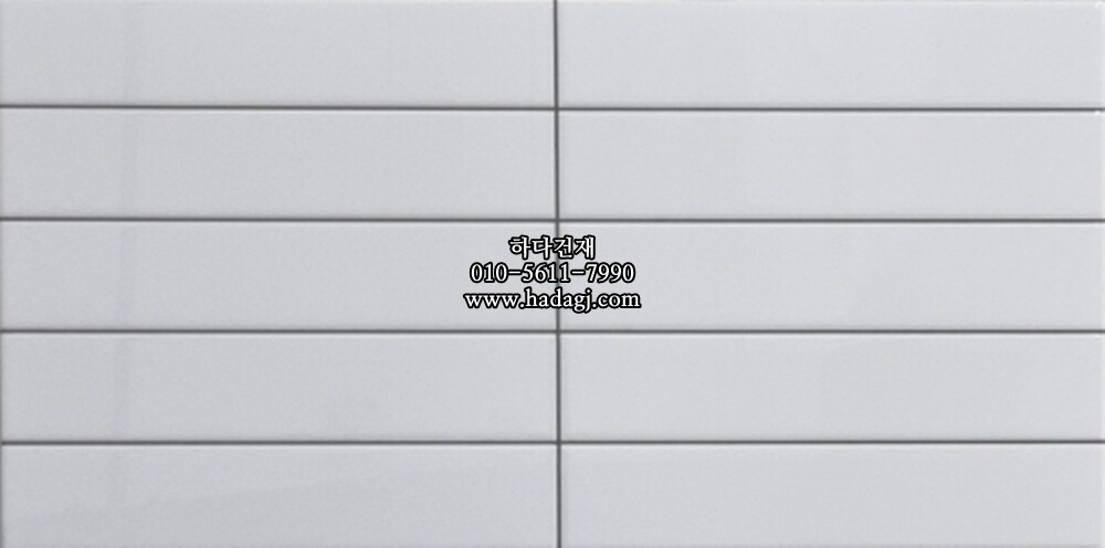 300x600 도기질타일 직사각모자이크 백색유광 EOM2101 / 하다건재 세라믹타일