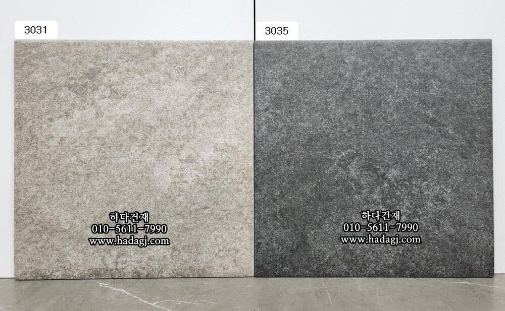 300x300 포세린타일 라이트그레이 3031 / 하다건재 자기질 바닥타일