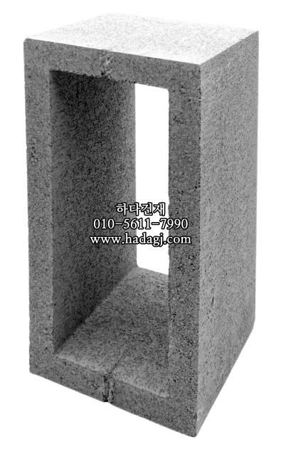 디자인블럭 콘크리트블럭 담장벽돌 Q4 / 하다건재 큐블럭