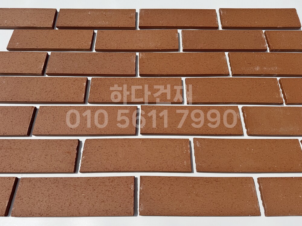올라운더 점토타일 260x80x12T 레드 테라코타타일 / 하다건재