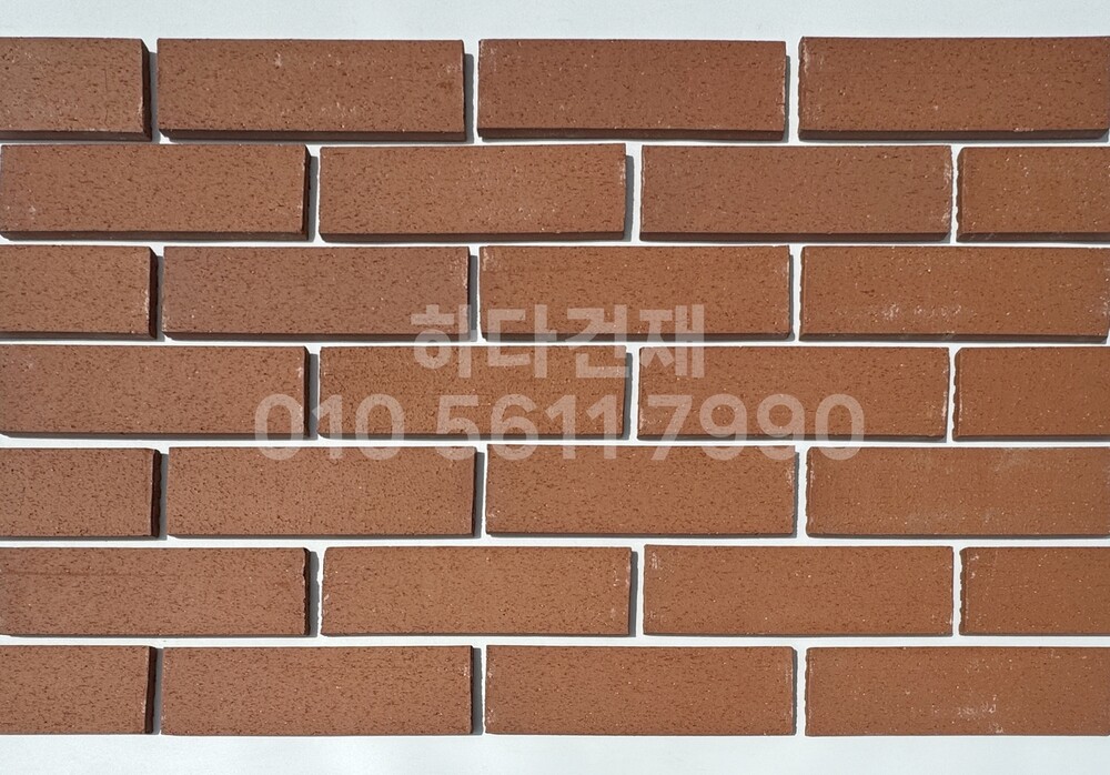 올라운더 점토타일 260x80x12T 레드 테라코타타일 / 하다건재