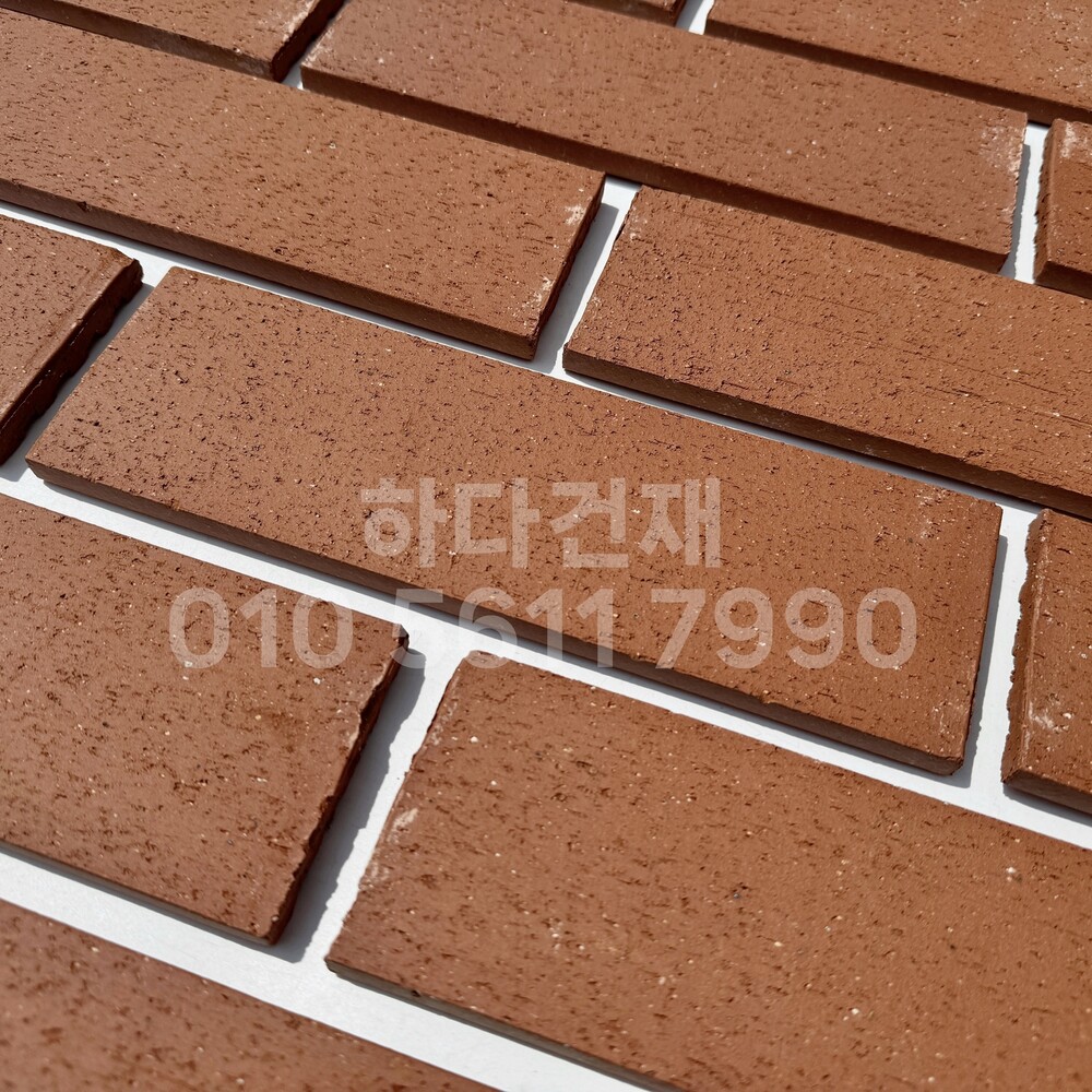 올라운더 점토타일 260x80x12T 레드 테라코타타일 / 하다건재