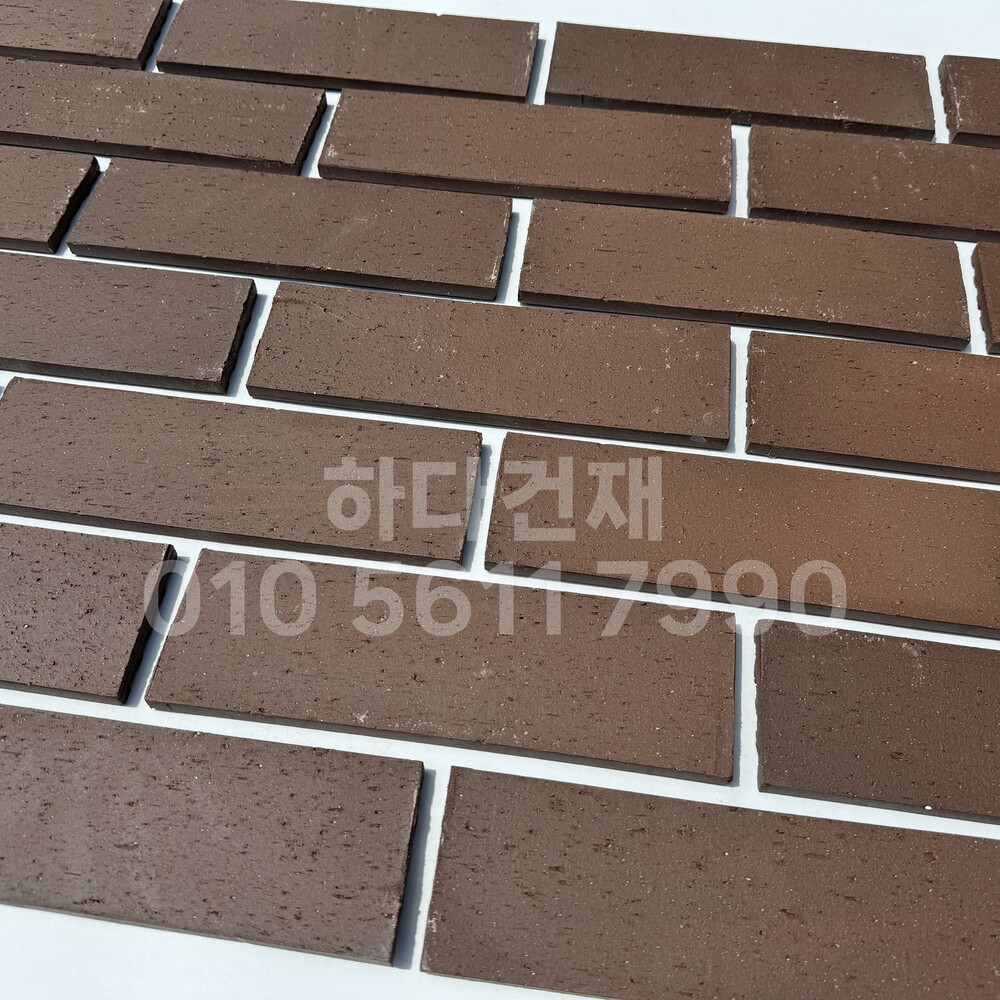 올라운더 점토타일 260x80x12T 브라운 테라코타타일 / 하다건재