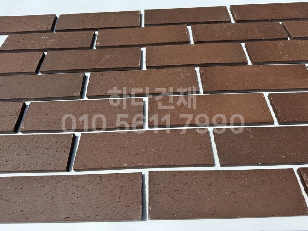 올라운더 점토타일 260x80x12T 브라운 테라코타타일 / 하다건재
