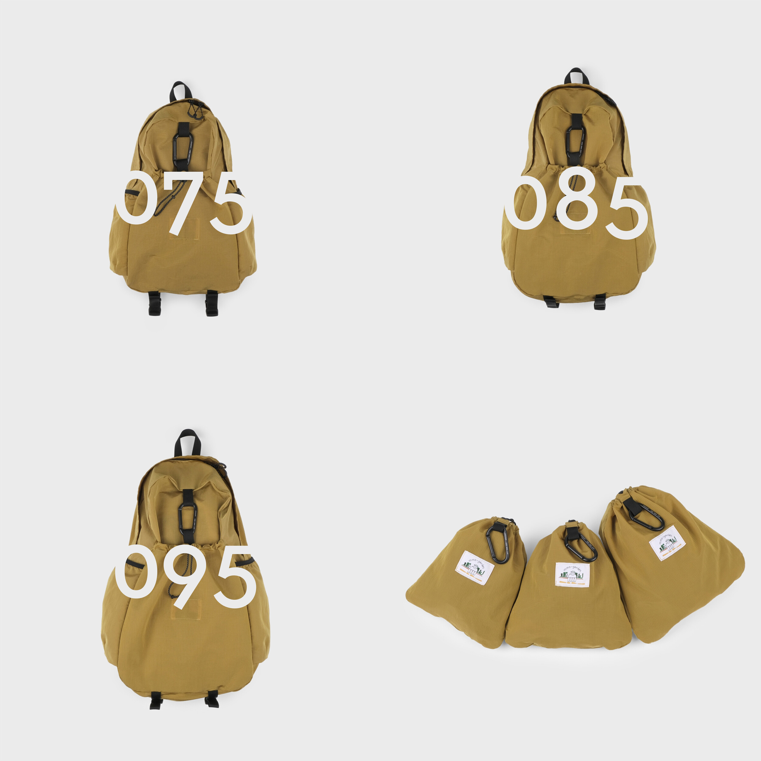 mmo backpack nylon metalrip / yellow