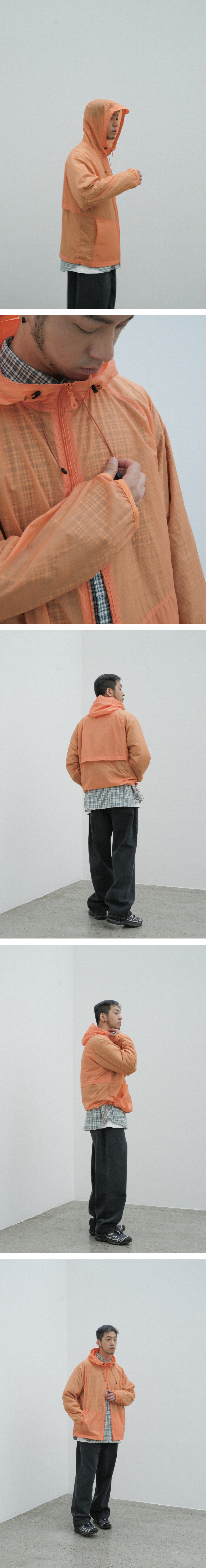 에메모가든(MMOGARDEN) windbreaker sunset orange (packable) - 사이즈 & 후기 | 무신사