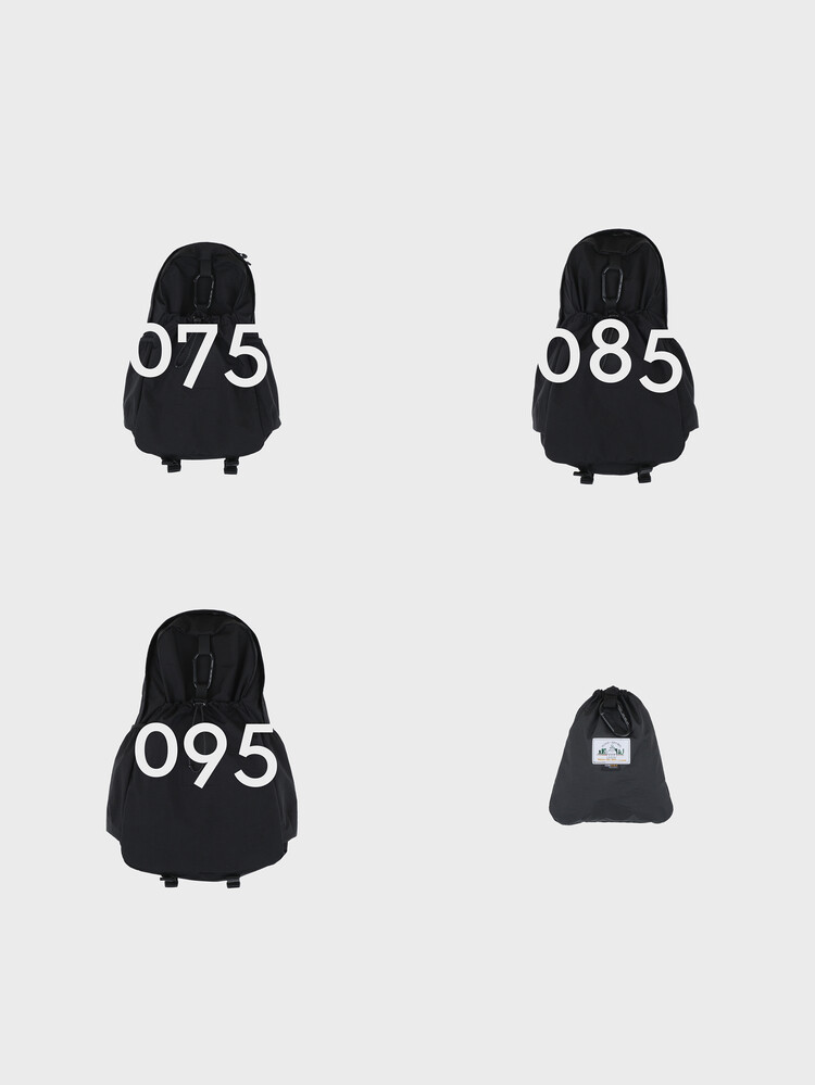 mmo backpack nylon wrinkle / black