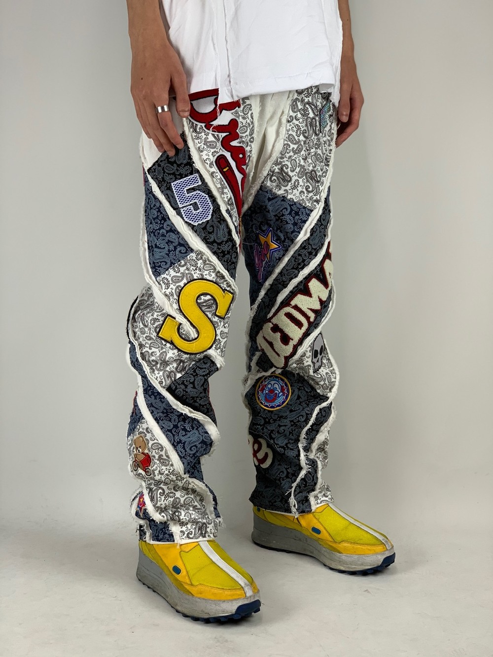 love vortex patchwork jeans CT0063