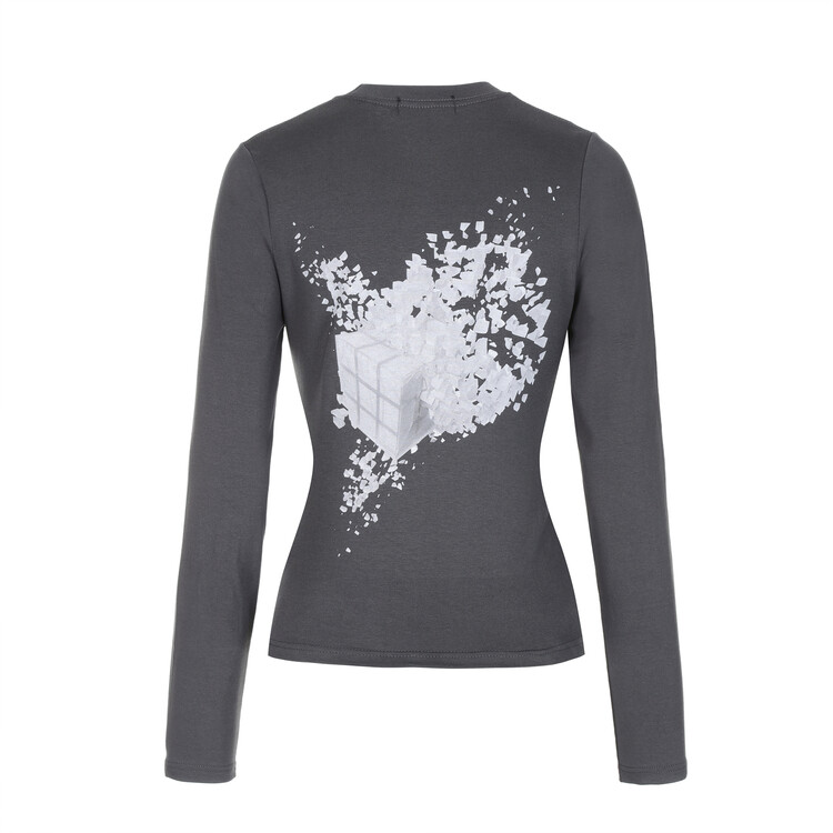 【SURGERY】Women Mindless Slim Long Sleeves Charcoal Surgery mindless slim long sleeves 'charcoal'