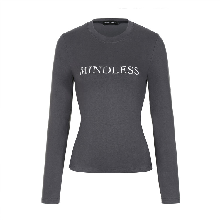 【SURGERY】Women Mindless Slim Long Sleeves Charcoal Surgery mindless slim long sleeves 'charcoal'