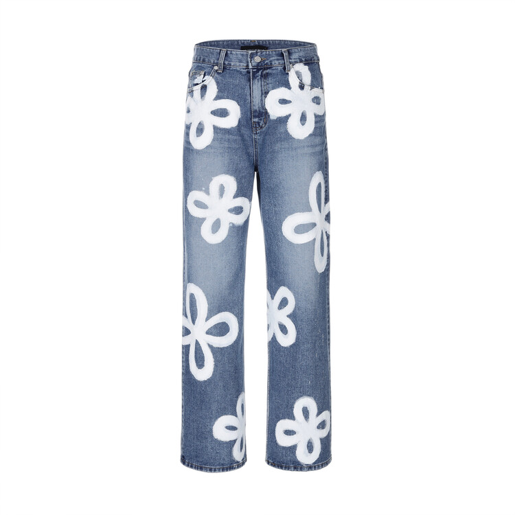 surgery painted clover jeans 'blue denim'