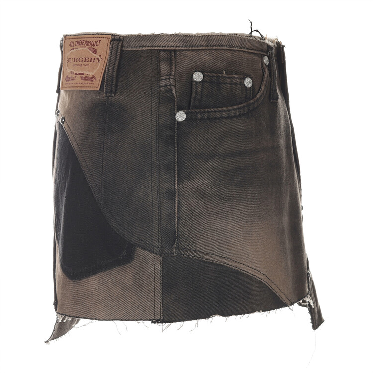 surgery dekki belt mini skirt 'brown'
