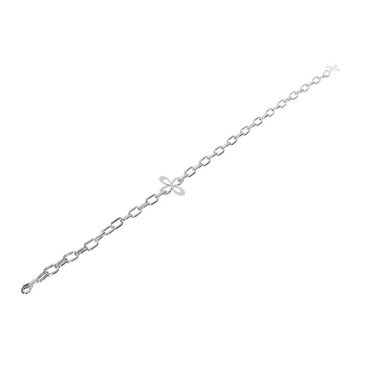 surgery clover bold chain necklace 'silver'