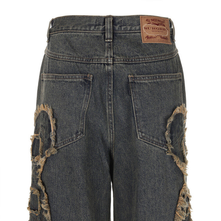 パンツ Surgery clover logo patch jeans SURGERY（サージェリー）の「SURGERY/サージェリー Clover Logo