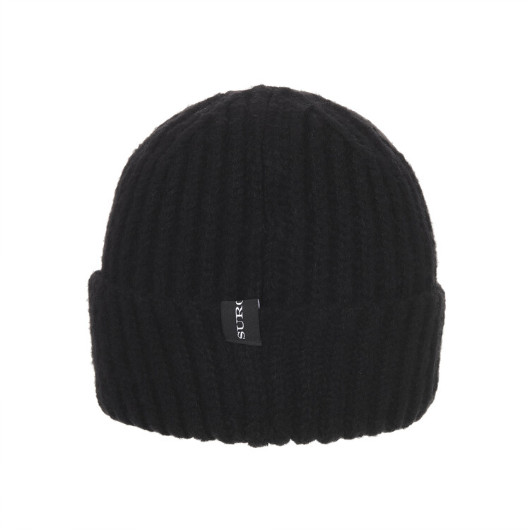 【SURGERY】surgery paper logo tab beanie (2colors) surgery paper logo tab beanie 'black'