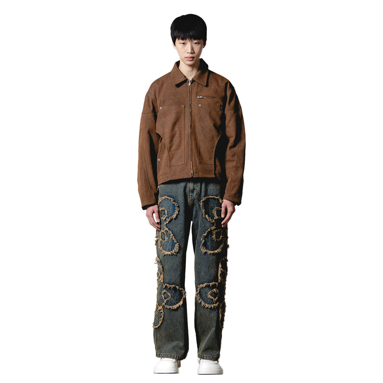 surgery clover logo patch jeans 'blue'
