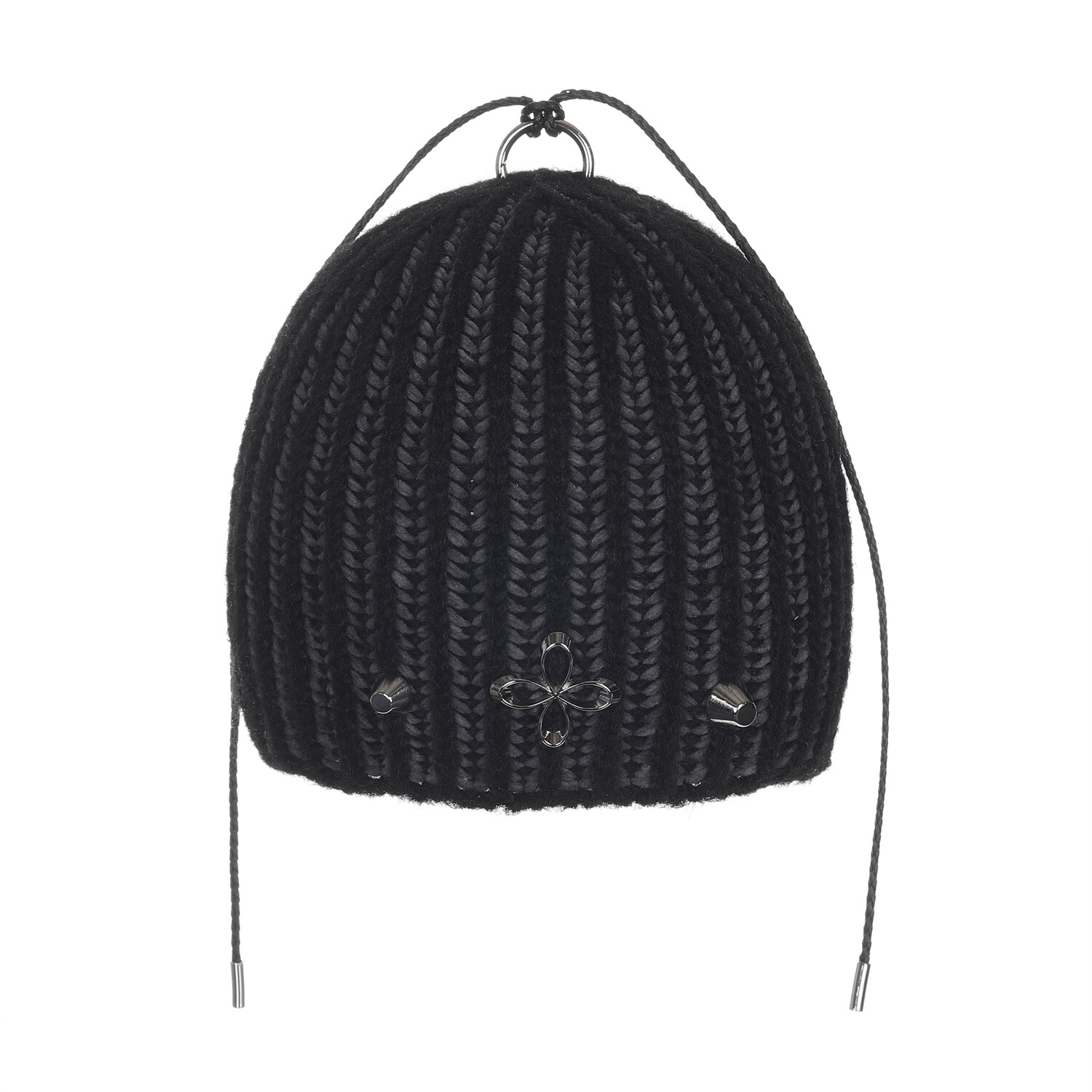 surgery clover logo double-strap beanie 'black'
