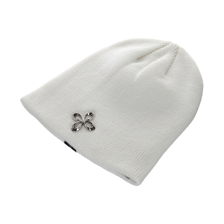 surgery clover logo short beanie 'white'