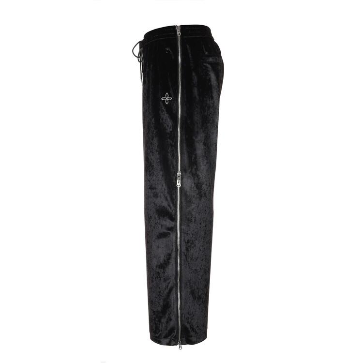 ★関税込★SURGERY★side zip velvet wide track pants 'black' surgery side zip velvet wide track pants 'black'