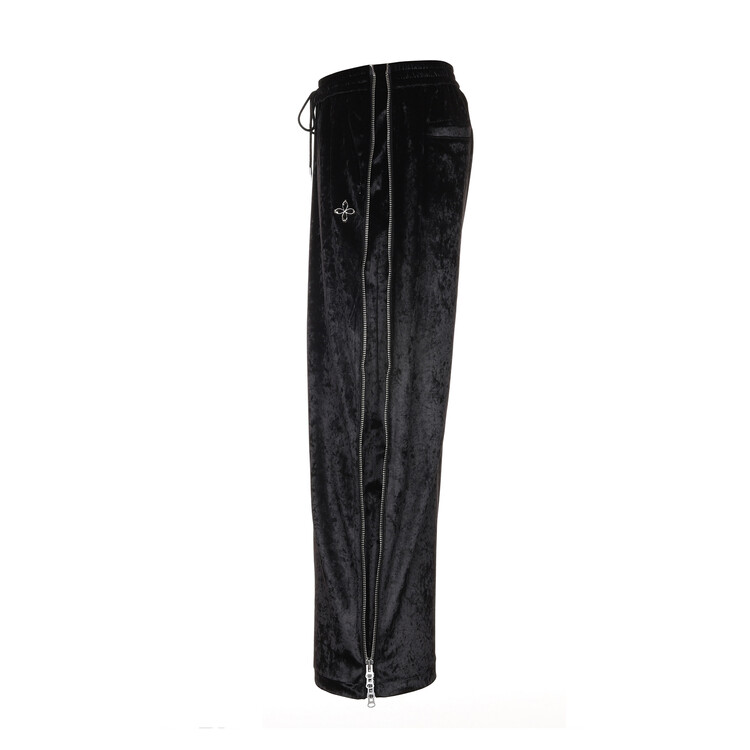 【SURGERY】side zip velvet wide track pants 'black' surgery side zip velvet wide track pants 'black'