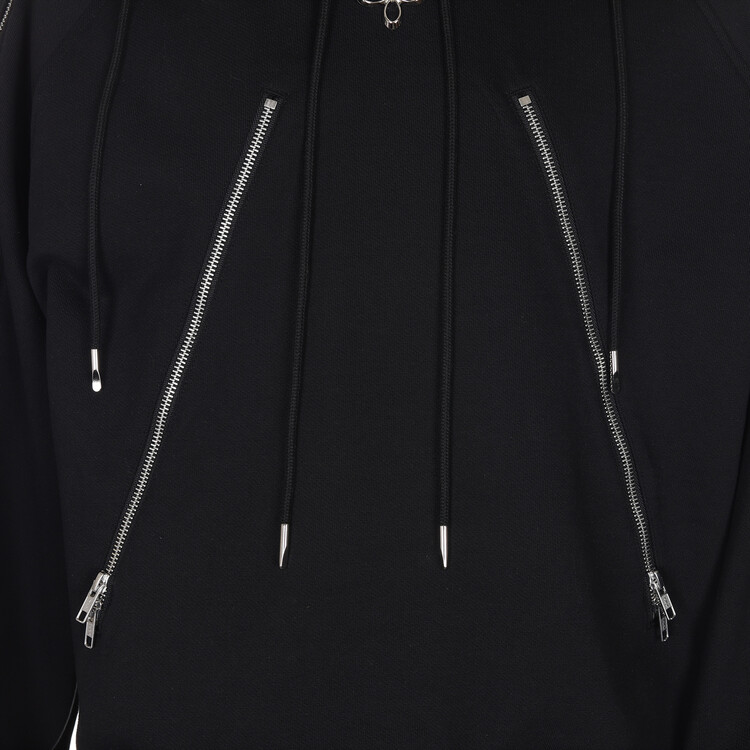 surgery four directions zippers hoodie 'black'