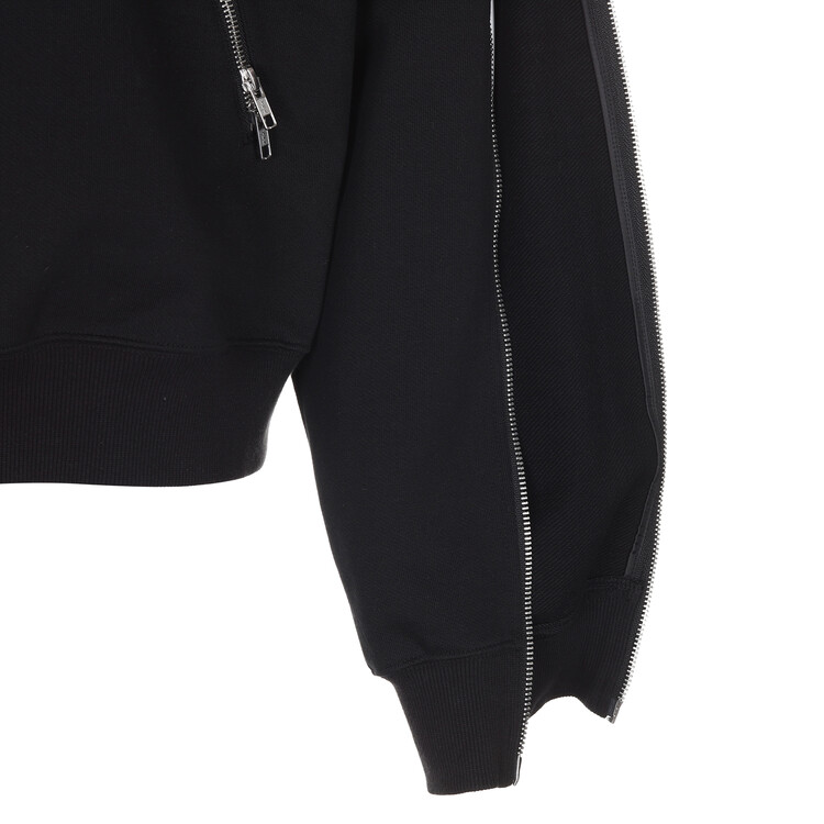 大人気 【SURGERY】 four directions zippers hoodie 'black' surgery four directions zippers hoodie 'black'