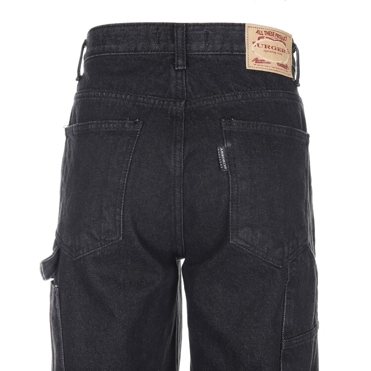 surgery double knee double jeans 'black'