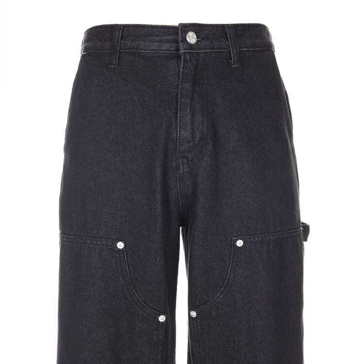 surgery double knee double jeans 'black'