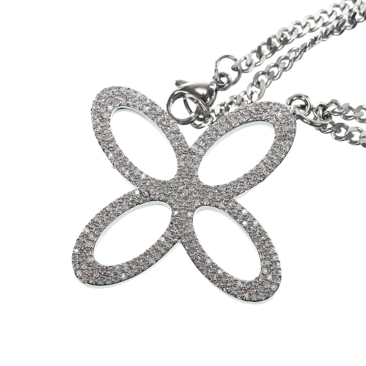 【SURGERY】ice clover logo necklace surgery ice clover logo necklace