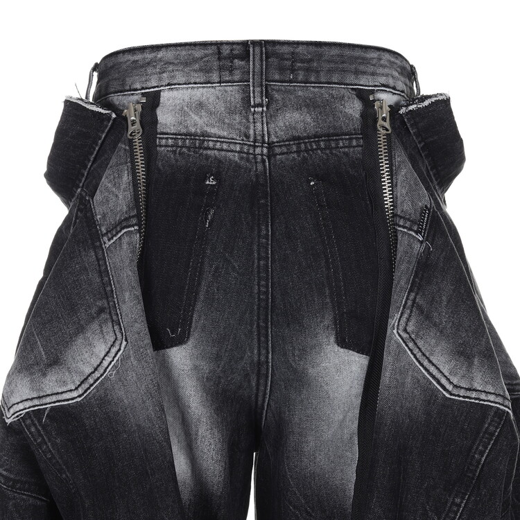 【SURGERY】hybrid set-up docked jeans 'blue denim' surgery hybrid set-up docked jeans 'black denim'