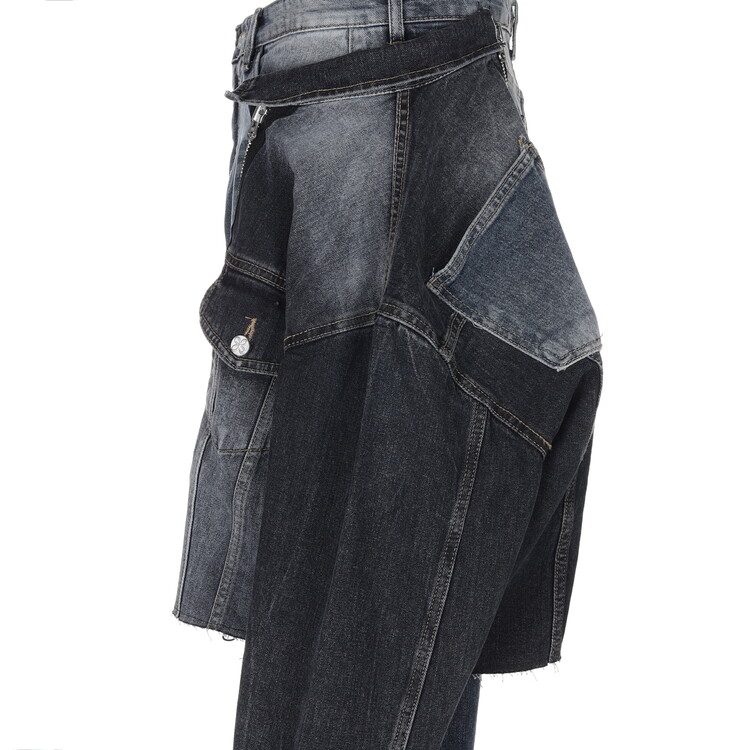 【SURGERY】hybrid set-up docked jeans 'blue denim' UNDERCOVER JUN TAKAHASHI HYBRID DOCKING DENIM | Depop
